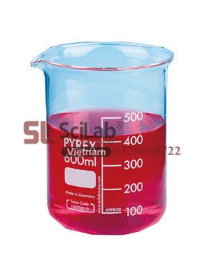 Cốc thủy tinh thấp thành Pyrex